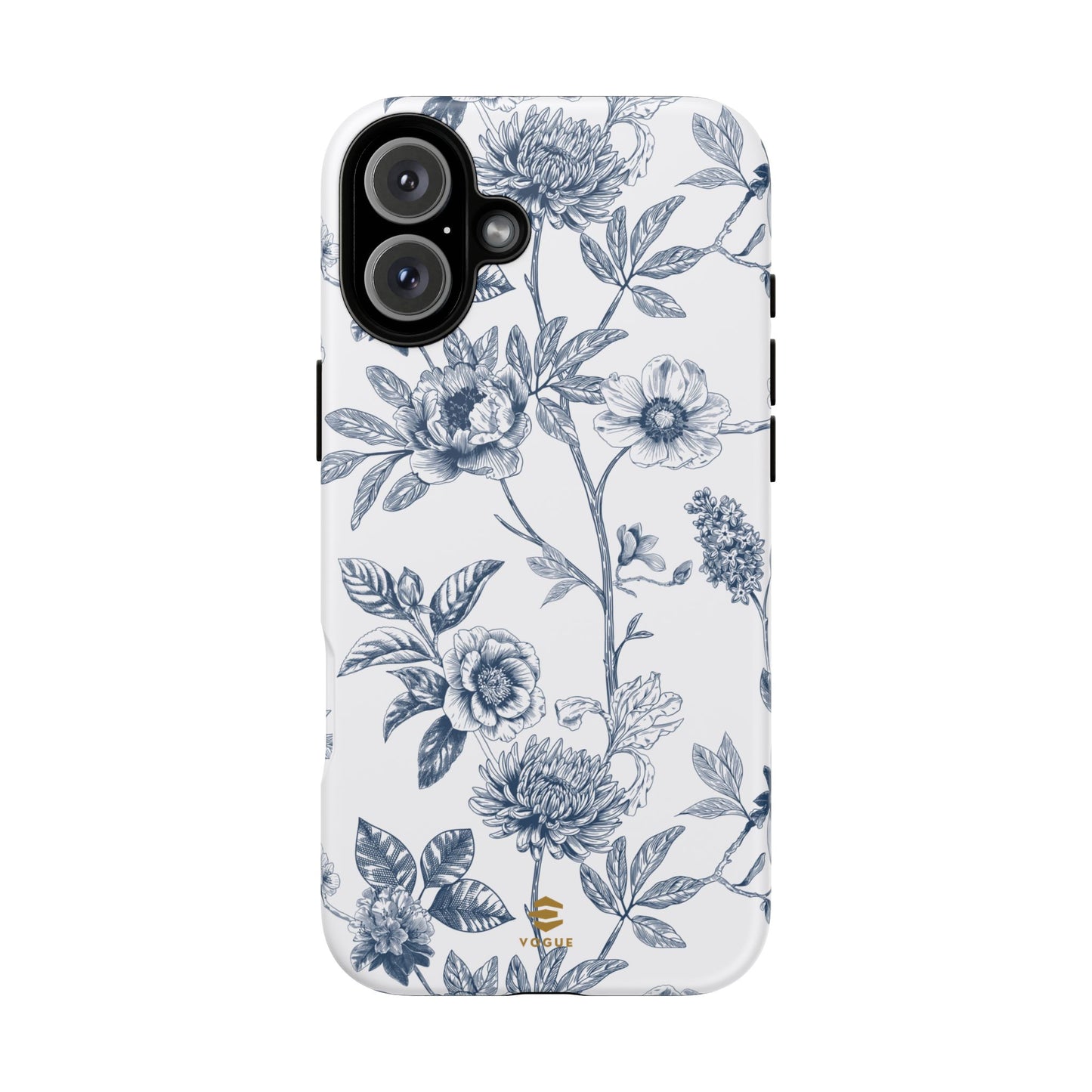 Floral Line Art Tough Phone Case iPhone