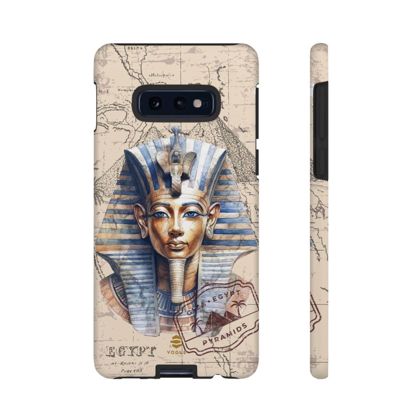 Funda para teléfono Samsung Galaxy con diseño de faraón egipcio