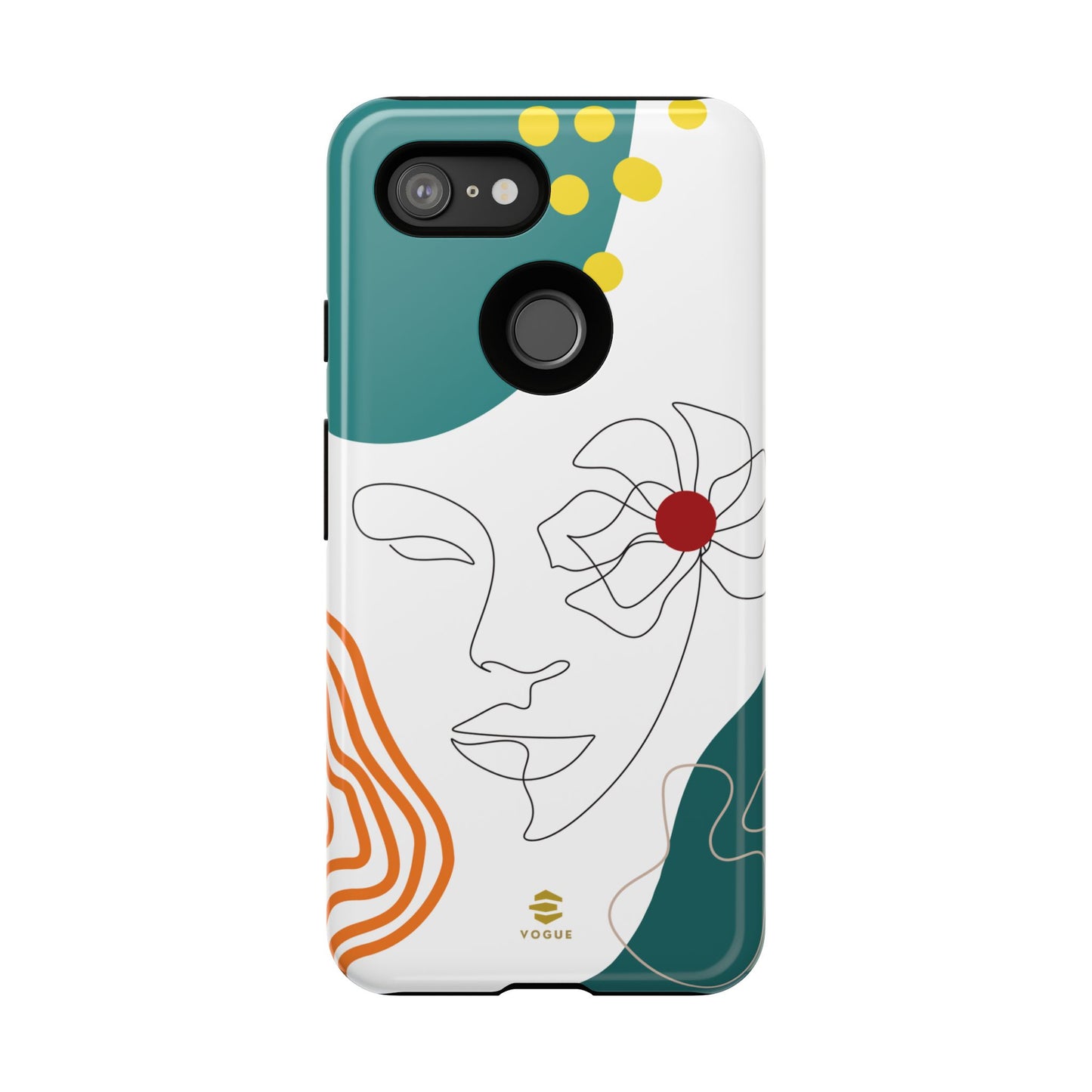 Women face Line Art Phone Case Google