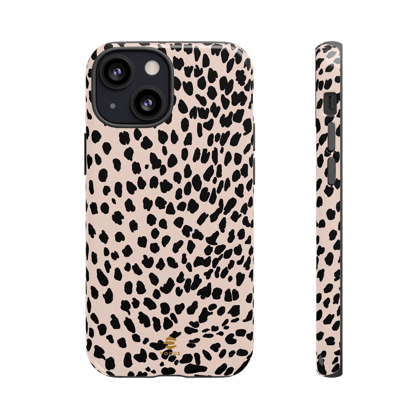 iPhone-Hülle mit Animalprint in Nude