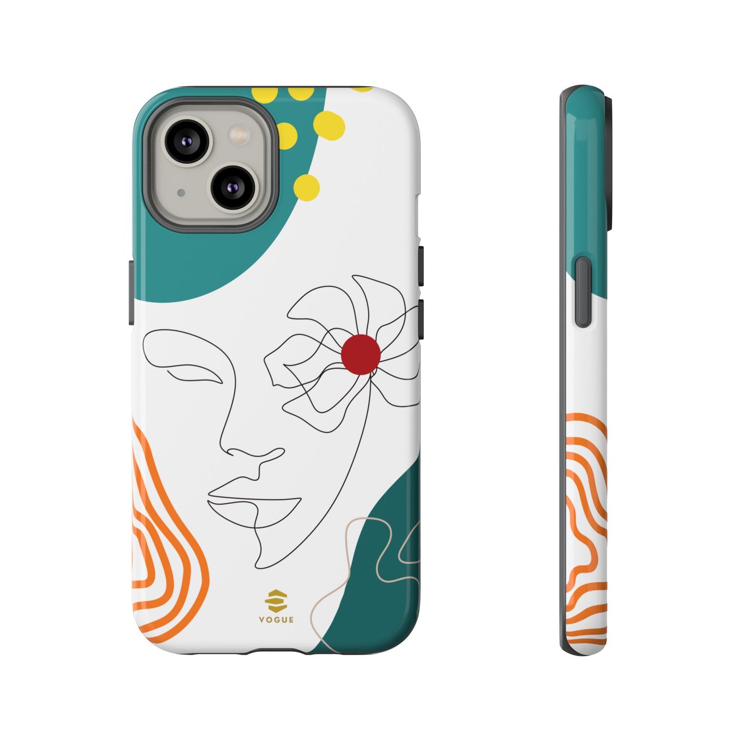 Women Face Line Art Phone Case iPhone