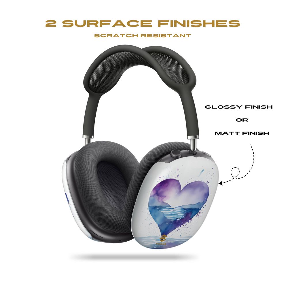Purple Heart AirPod Max Cases Valentine's day gift for her
