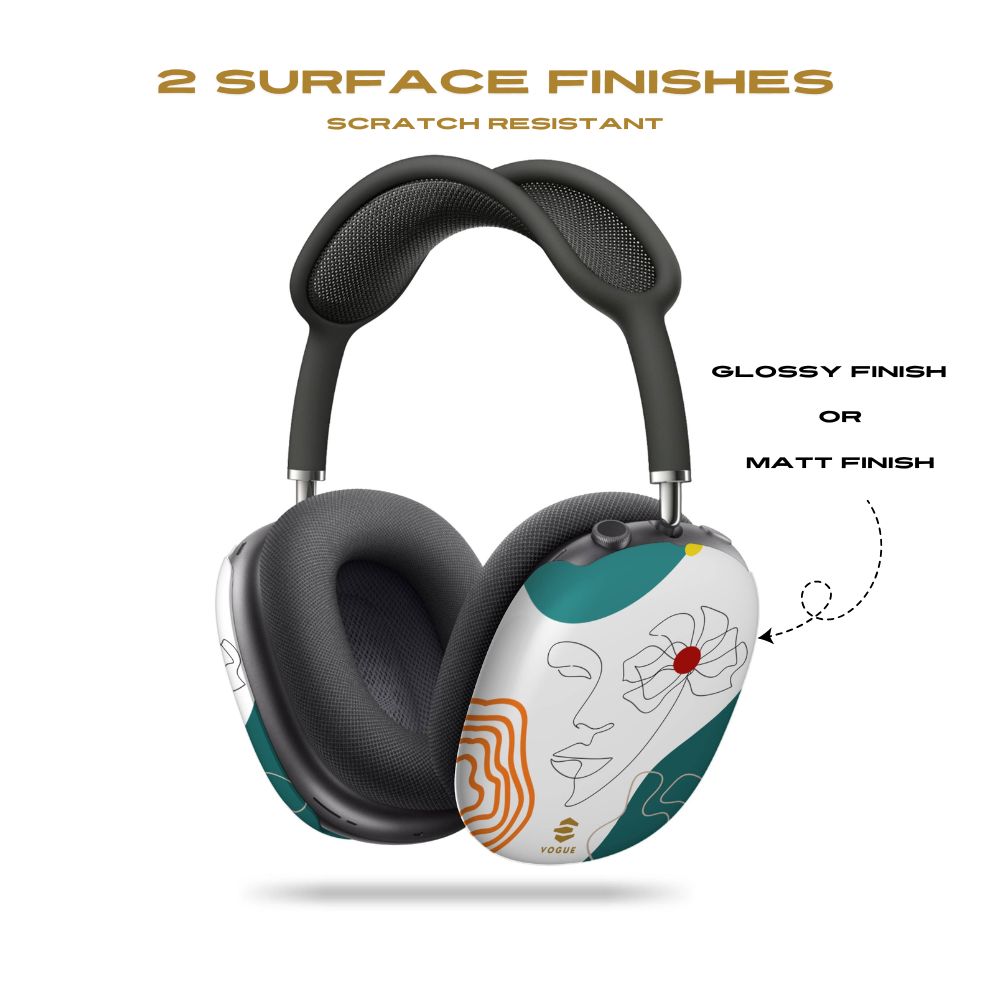 Women Face Line Art AirPod Max Cases