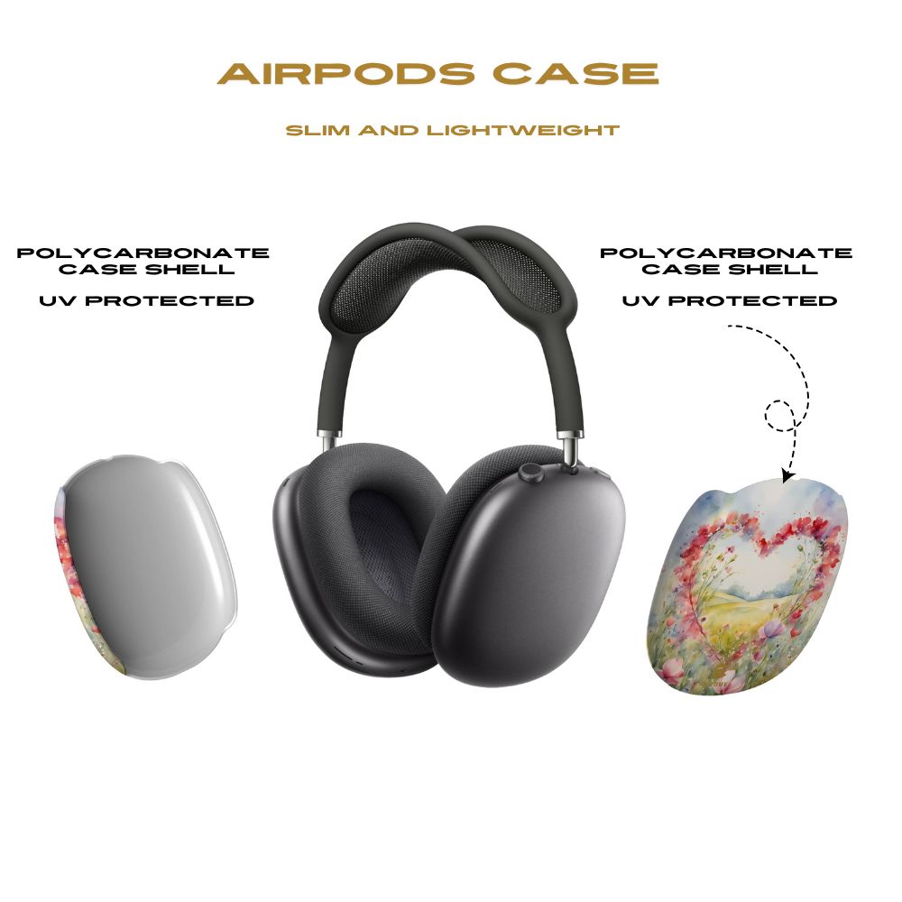 Flower Heart AirPod Max Cases Valentine's day gift for her