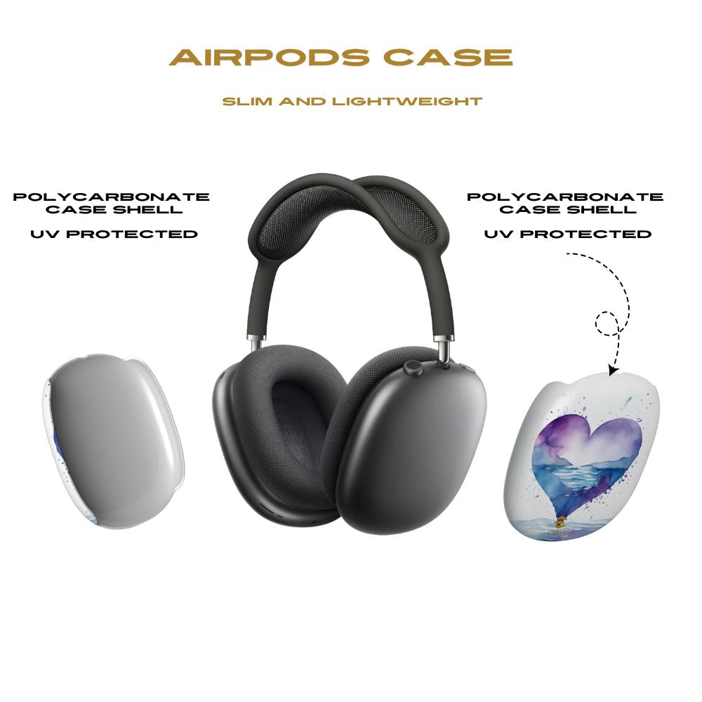 Purple Heart AirPod Max Cases Valentine's day gift for her