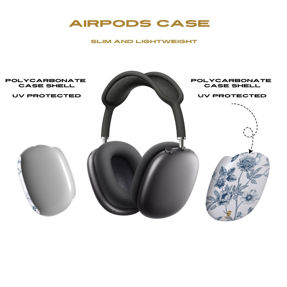 Floral Line Art AirPod Max Cases