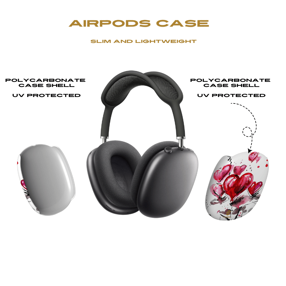 Abstract Hearts AirPod Max Cases Valentine's day gift for her