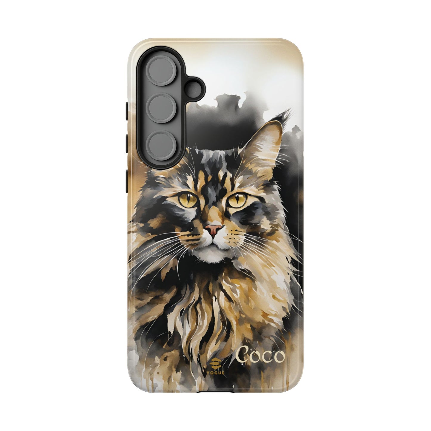 Custom Meow Cat Samsung Galaxy Tough Phone Case