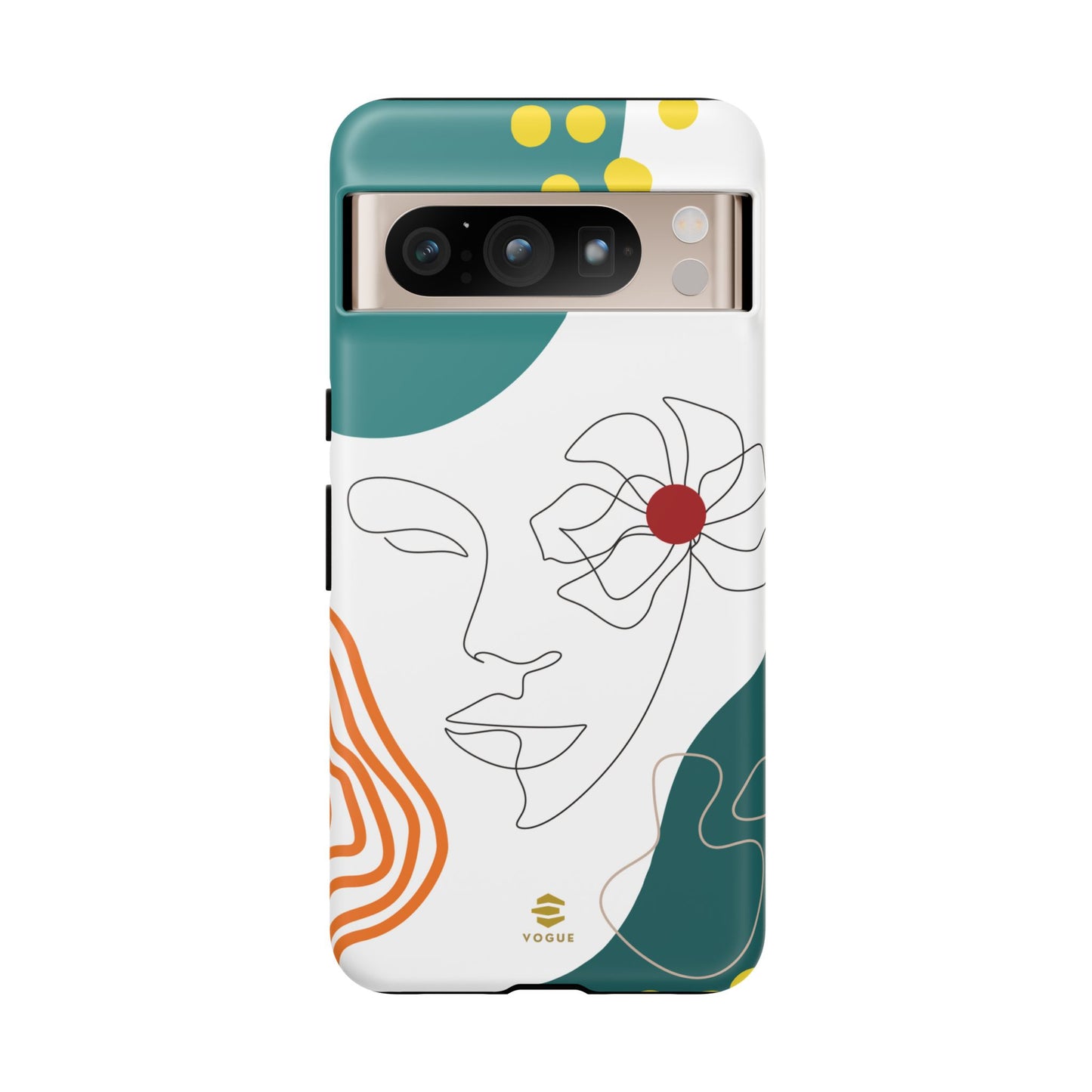 Women face Line Art Phone Case Google