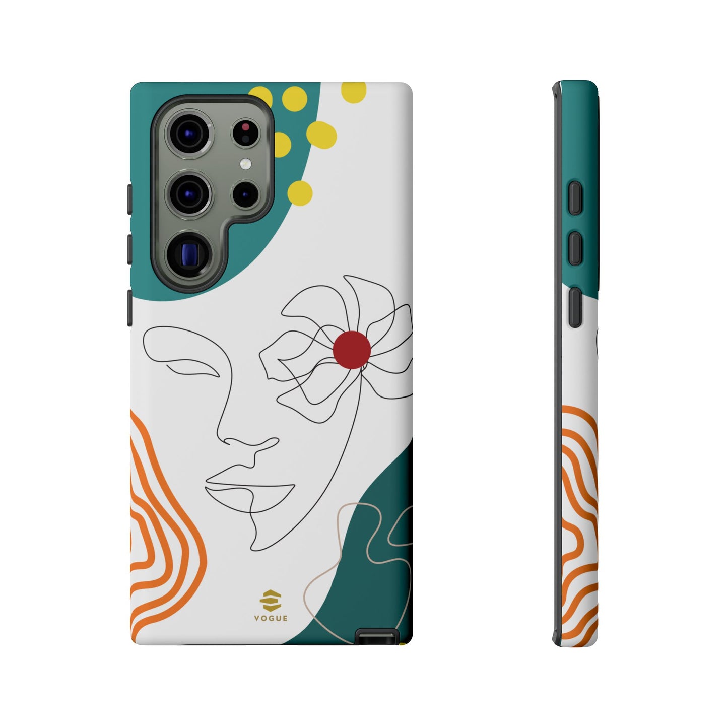 Women Face Line Art Phone Case Samsung
