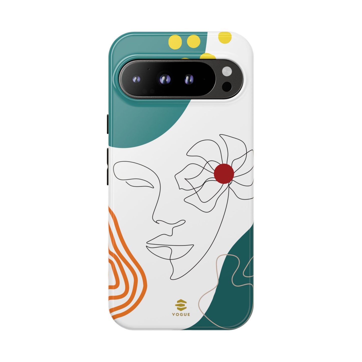 Women face Line Art Phone Case Google