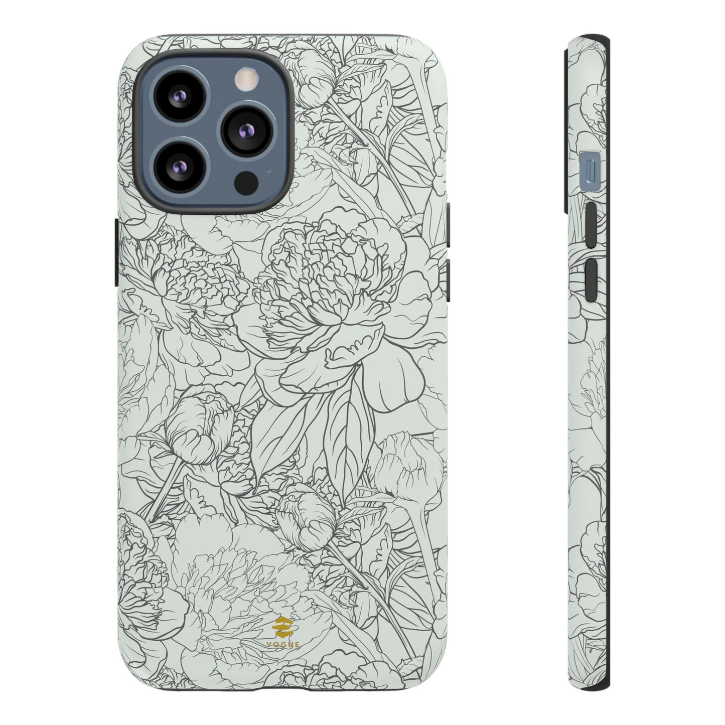 Sage Peony Garden iPhone Case