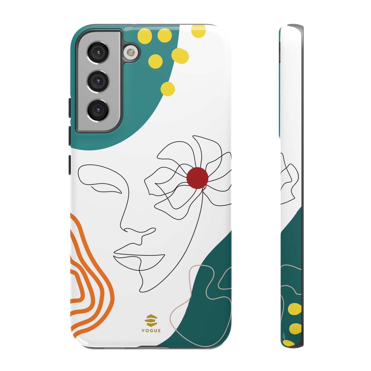 Women Face Line Art Phone Case Samsung