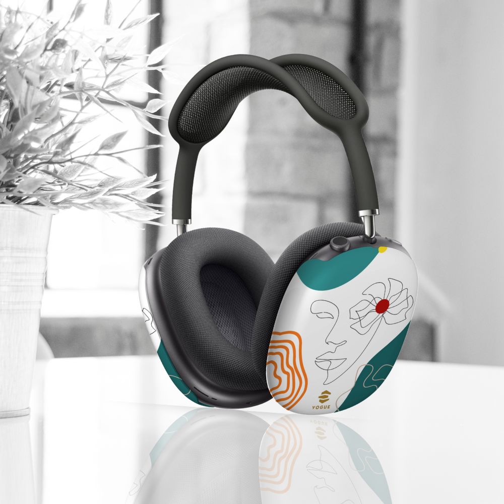 Women Face Line Art AirPod Max Cases