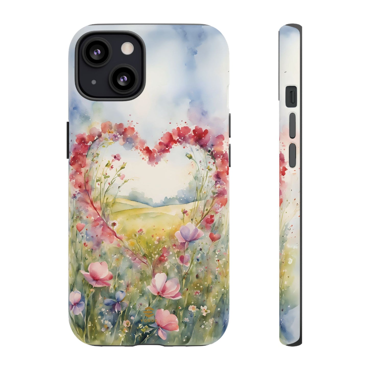 Flower heart iPhone Tough Case