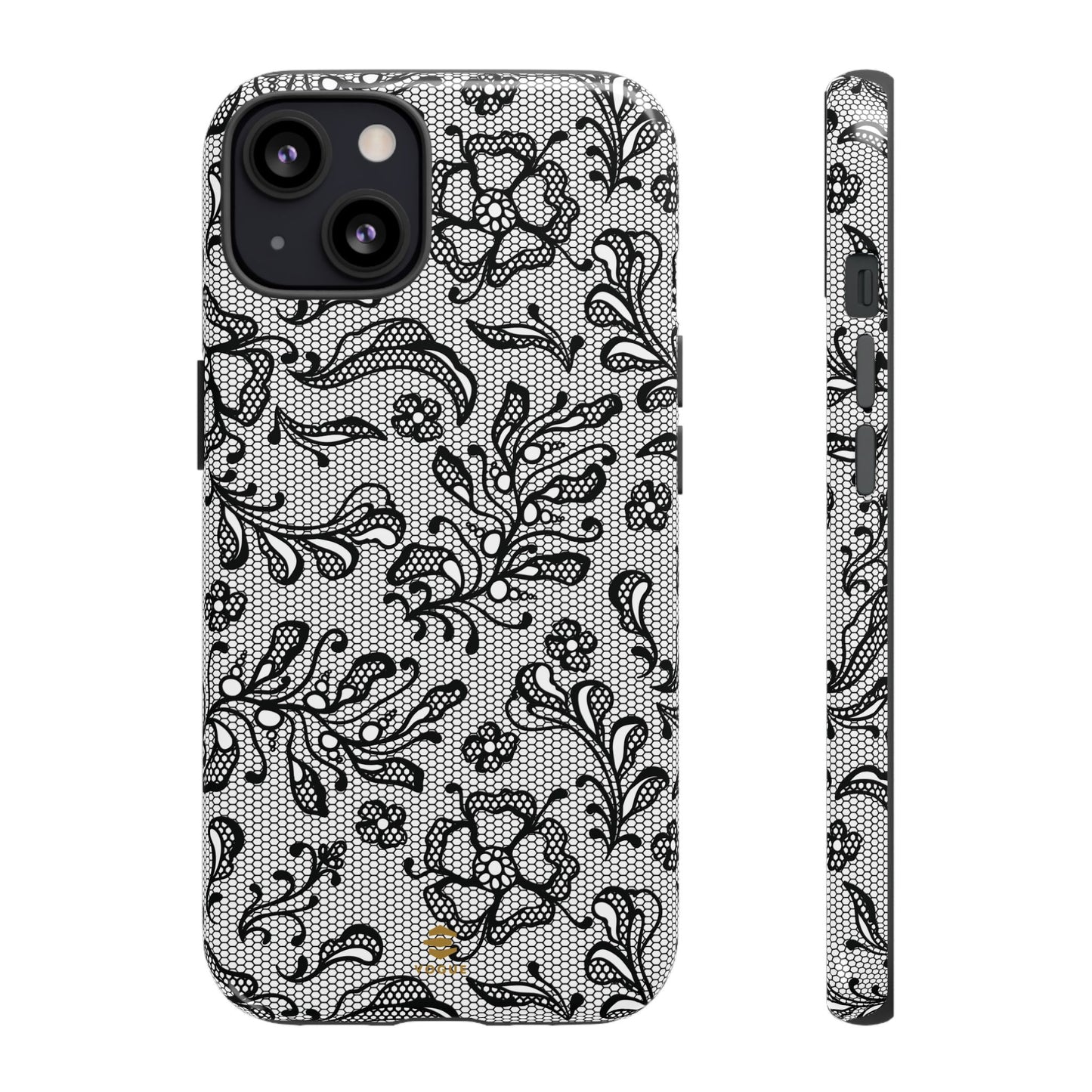 Funda para iPhone con encaje negro