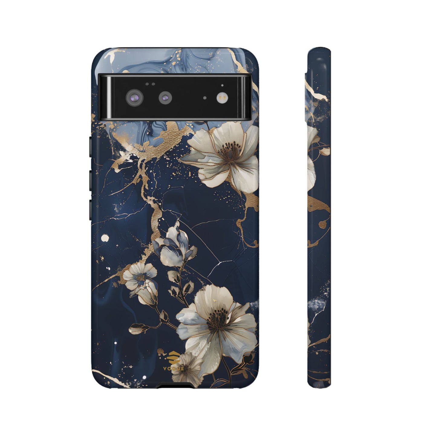 Funda para Google con diseño floral de mármol