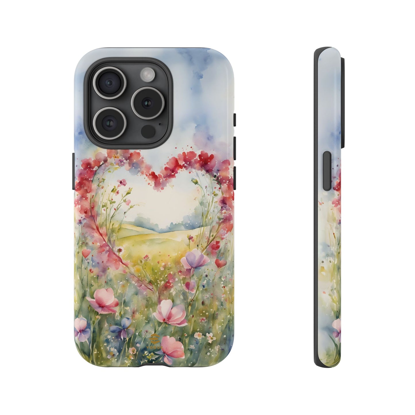 Flower heart iPhone Tough Case