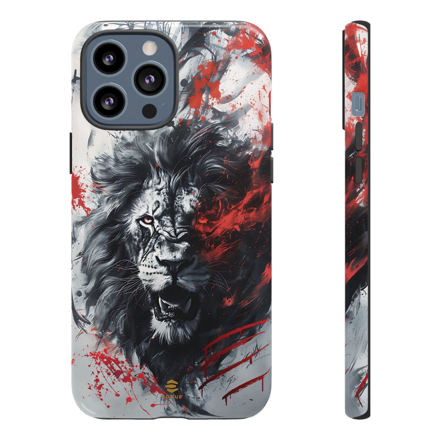 Funda para iPhone con diseño de león rugiente