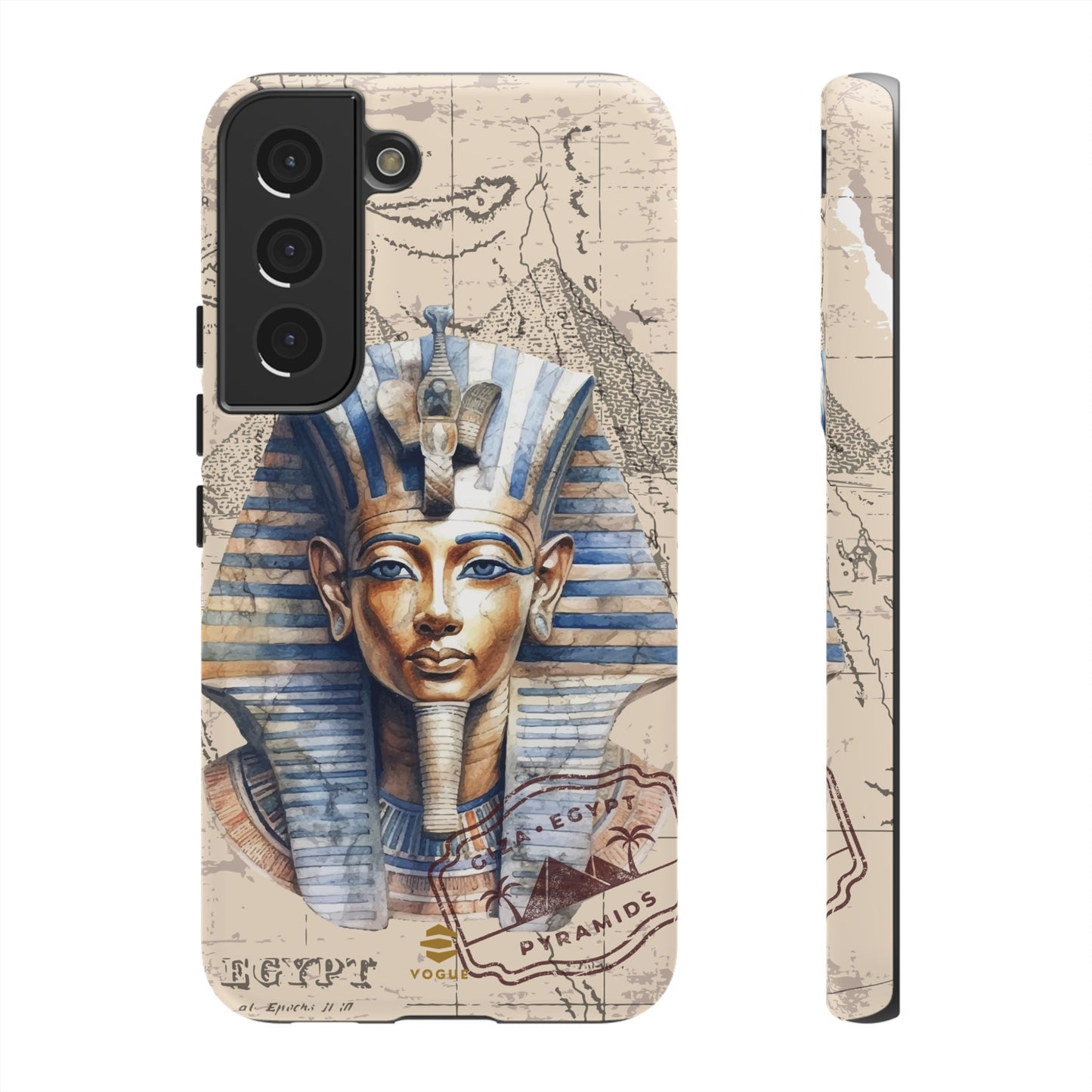 Funda para teléfono Samsung Galaxy con diseño de faraón egipcio