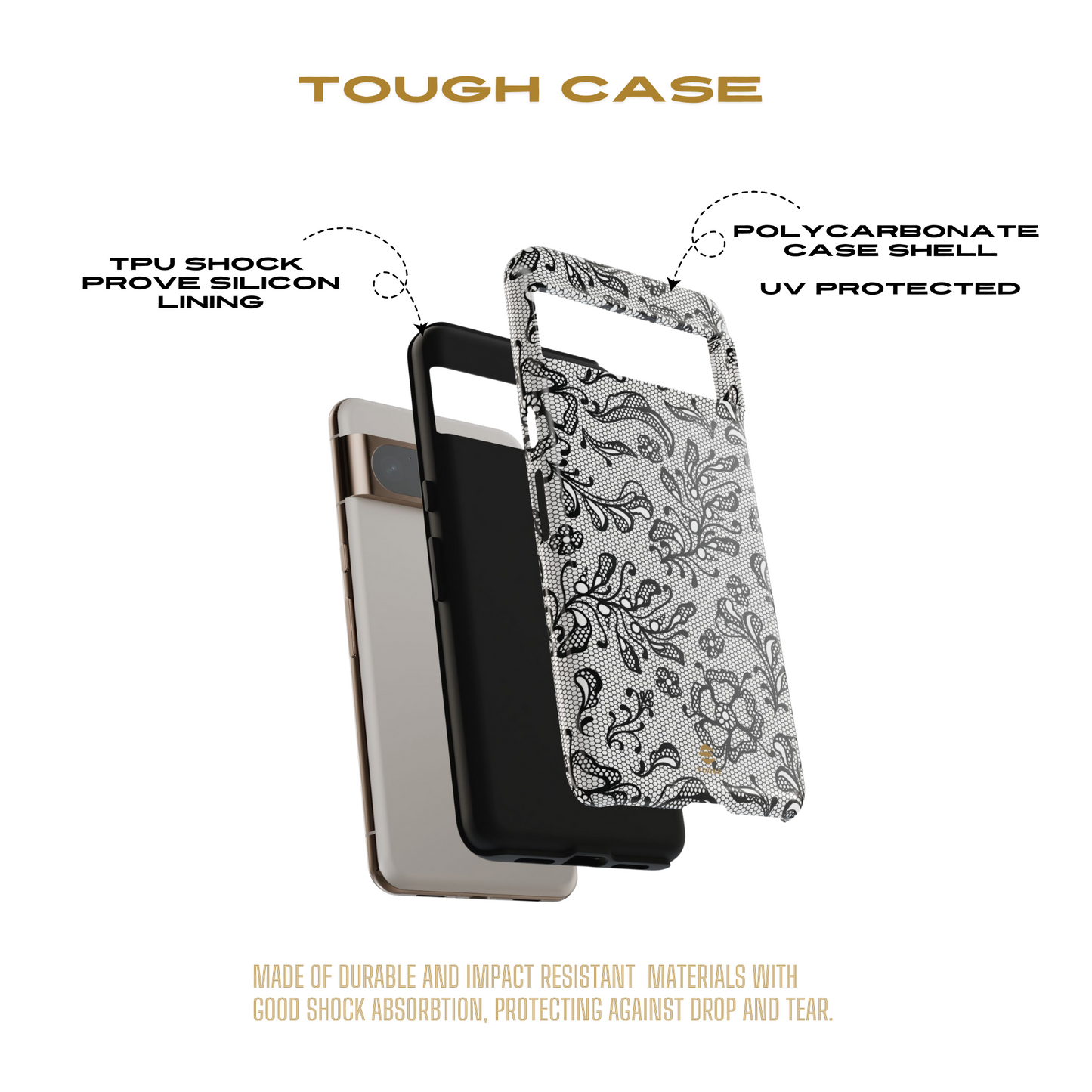 Funda de Google Lace Noir