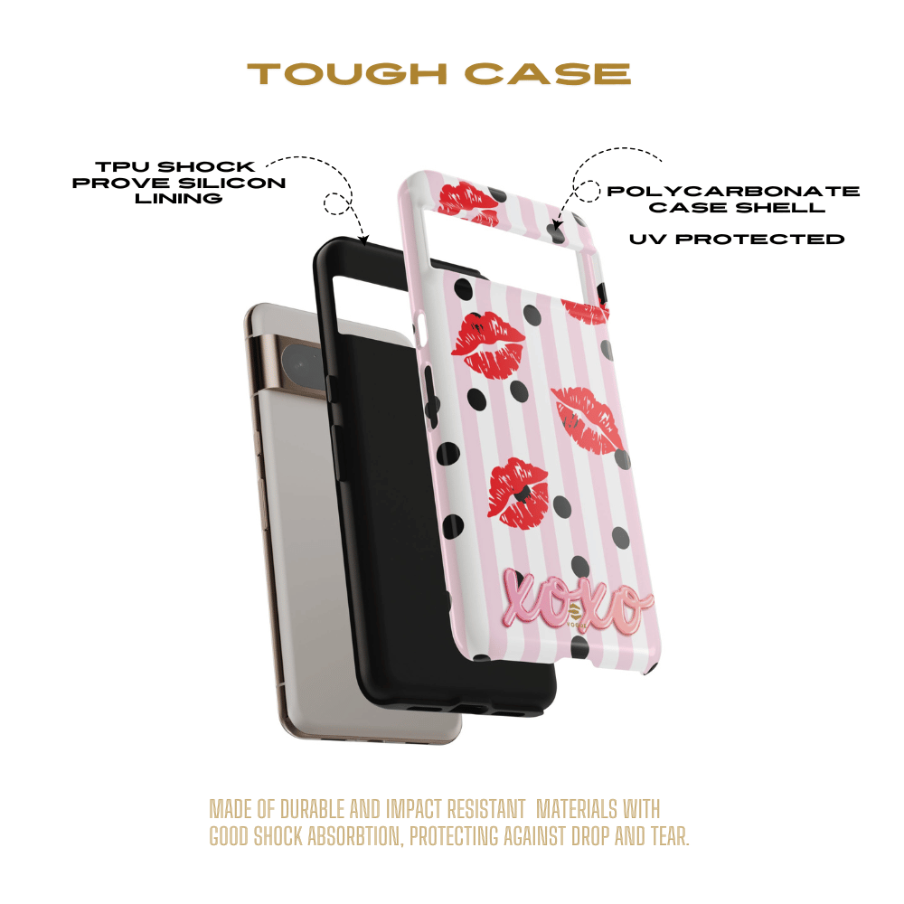 Berry Kiss Phone Case Valentine's day gift for her Google Pixel Tough case