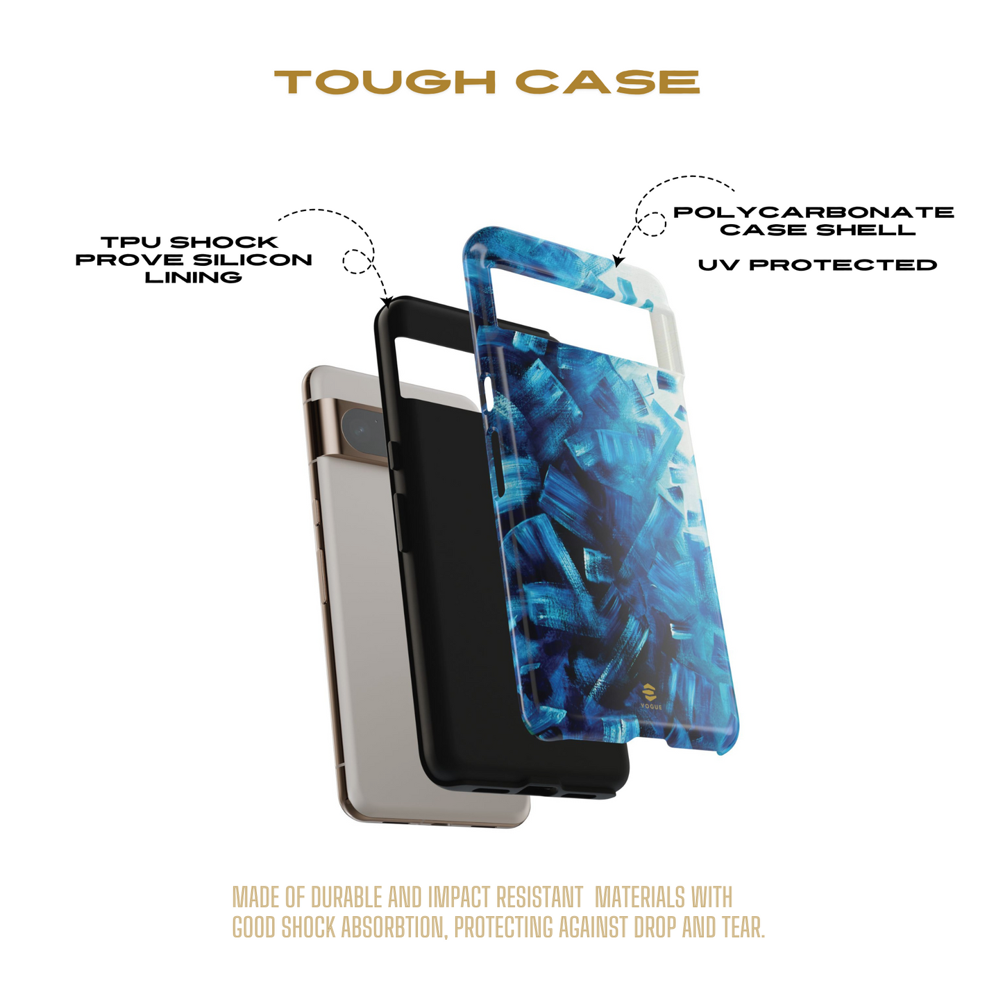 Ocean Wave Google Case Blue