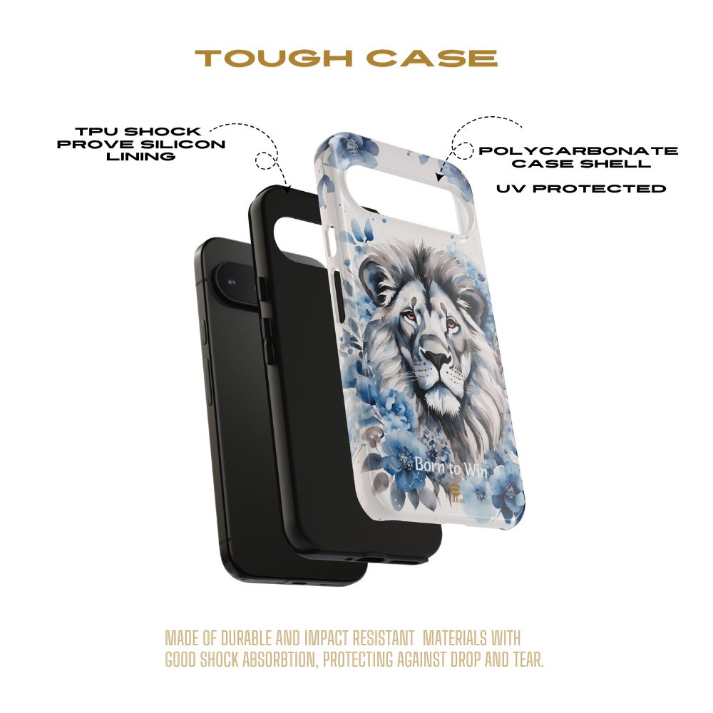 Lion Born to Win Google Pixel Tough Phone Case