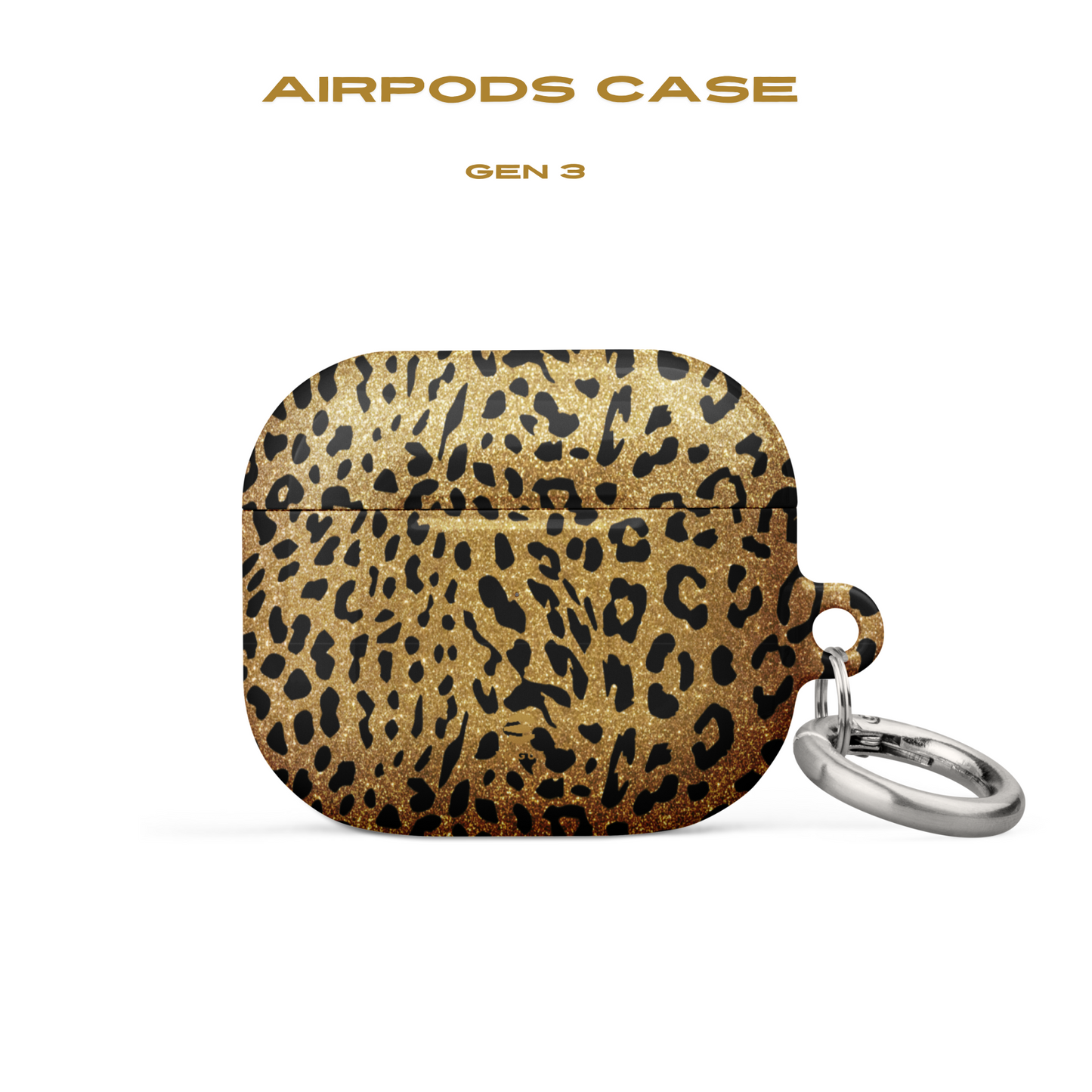 AirPod-Hüllen mit goldenem Leopardenmuster