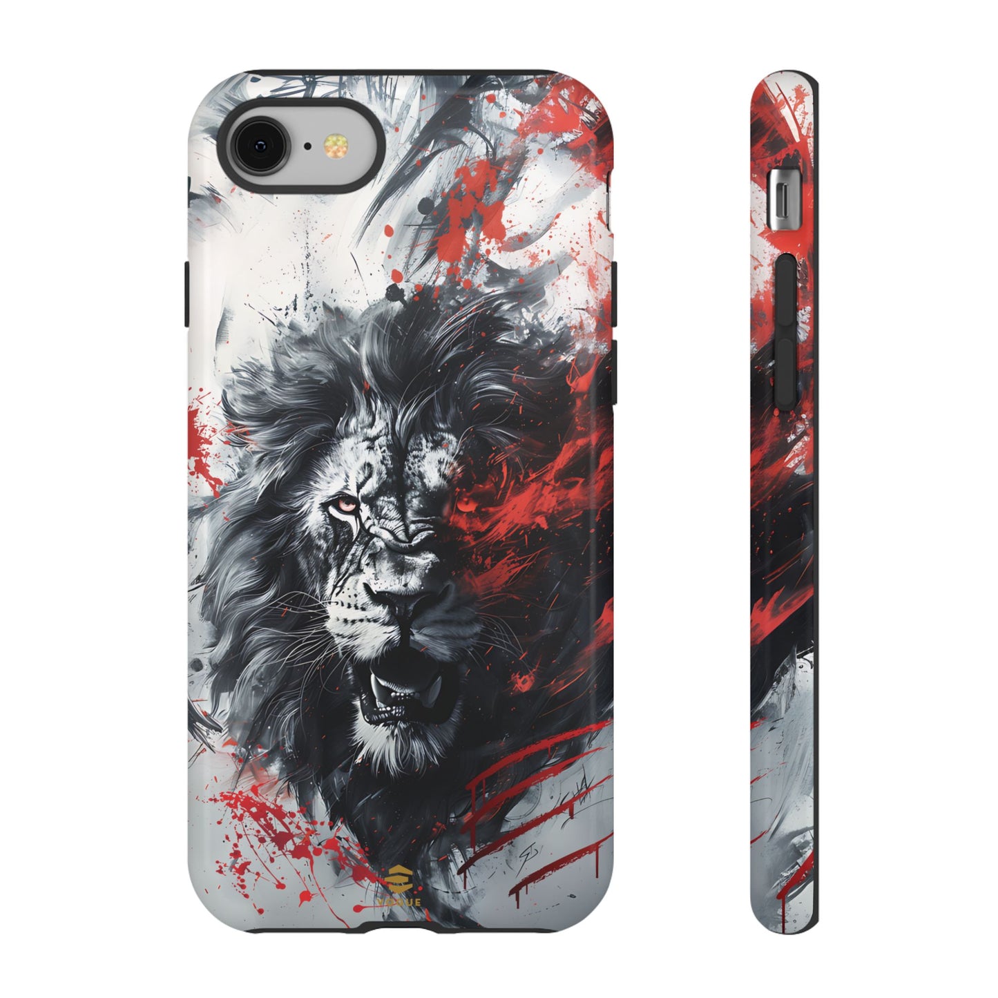 Funda para iPhone con diseño de león rugiente