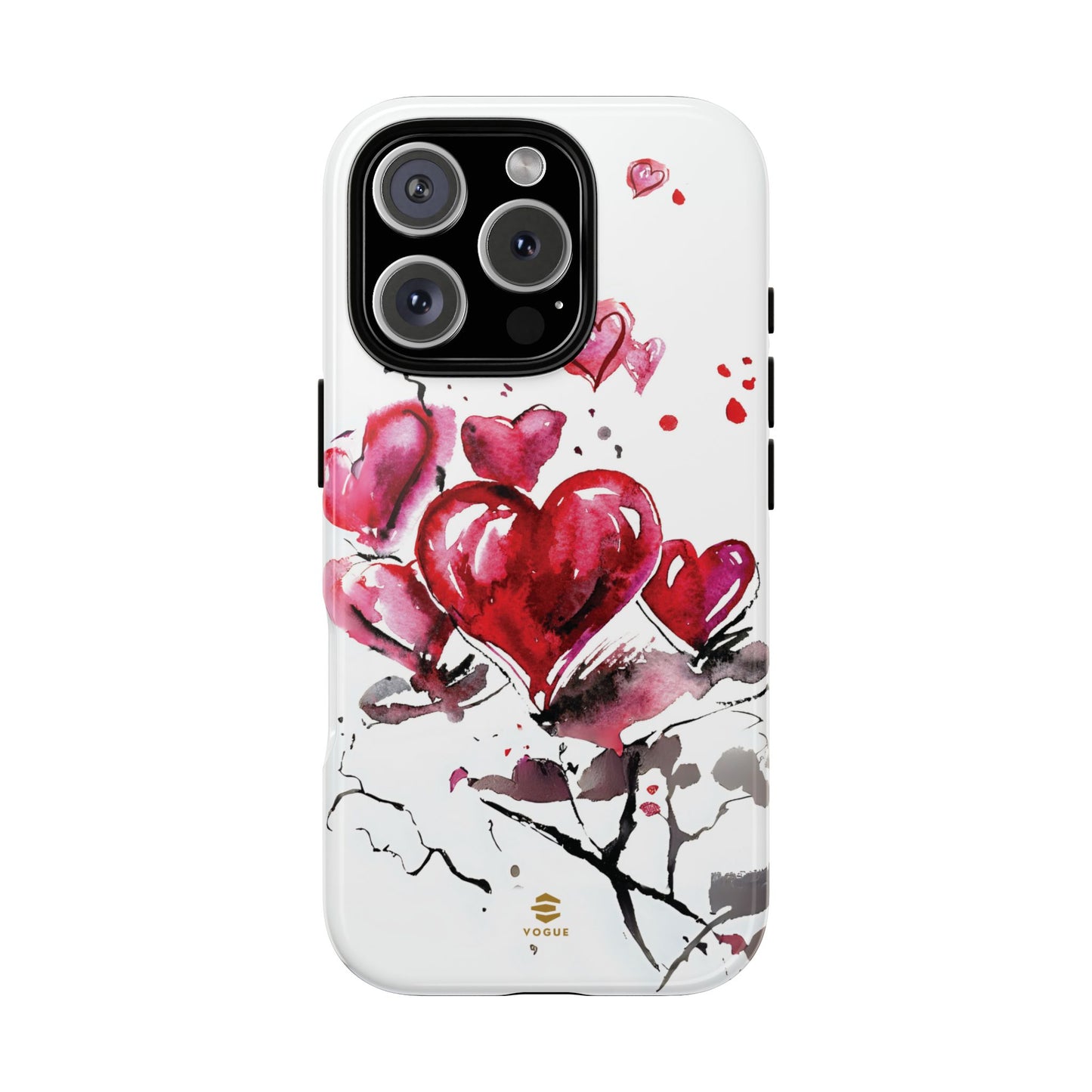 Abstract Hearts Art - iPhone Case, Love, Valentine's Day Gift for Her Protective tough Cover