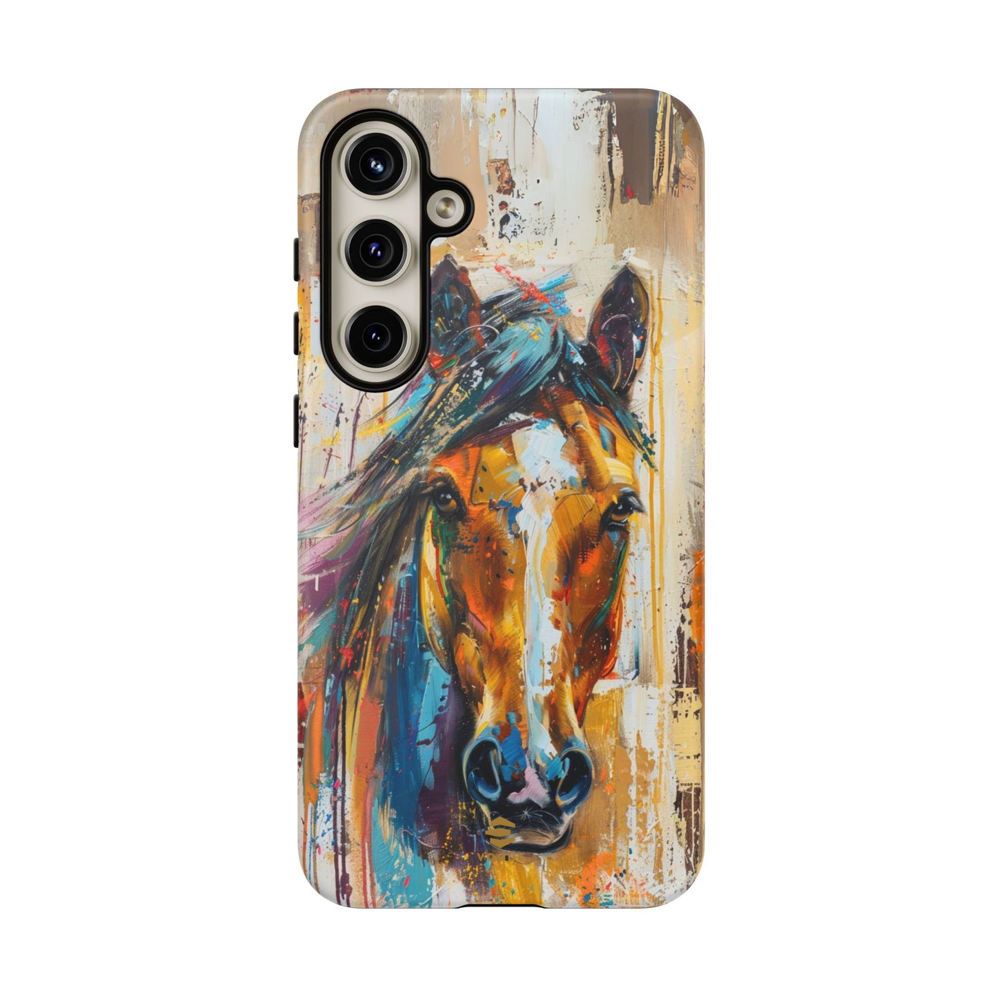 Horse Art Phone Case - Samsung Galaxy - Tough Case - Brown