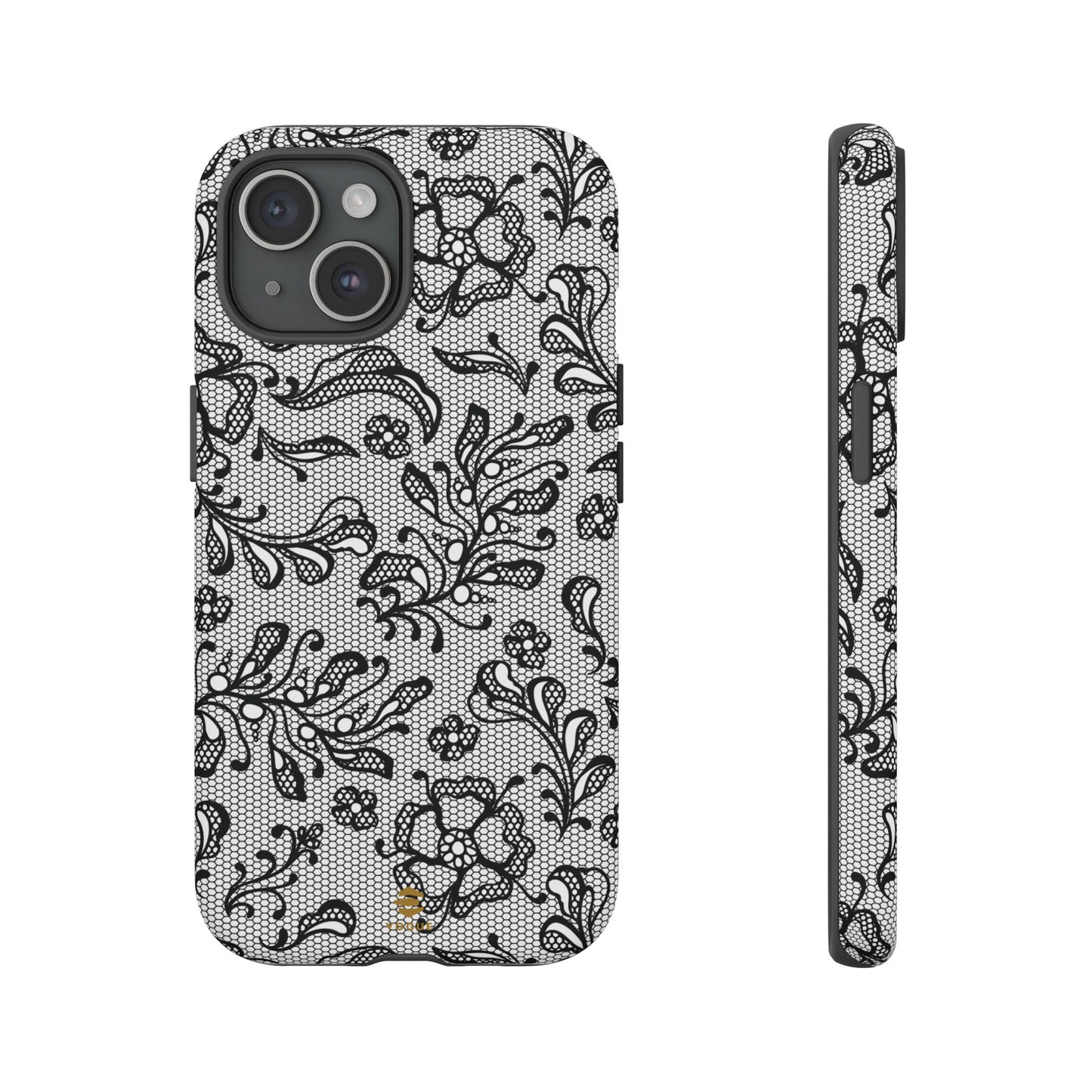 Funda para iPhone con encaje negro