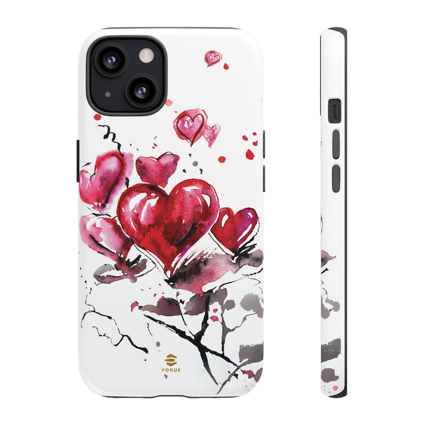 Abstract Hearts Art - iPhone Case, Love, Valentine's Day Gift for Her Protective tough Cover