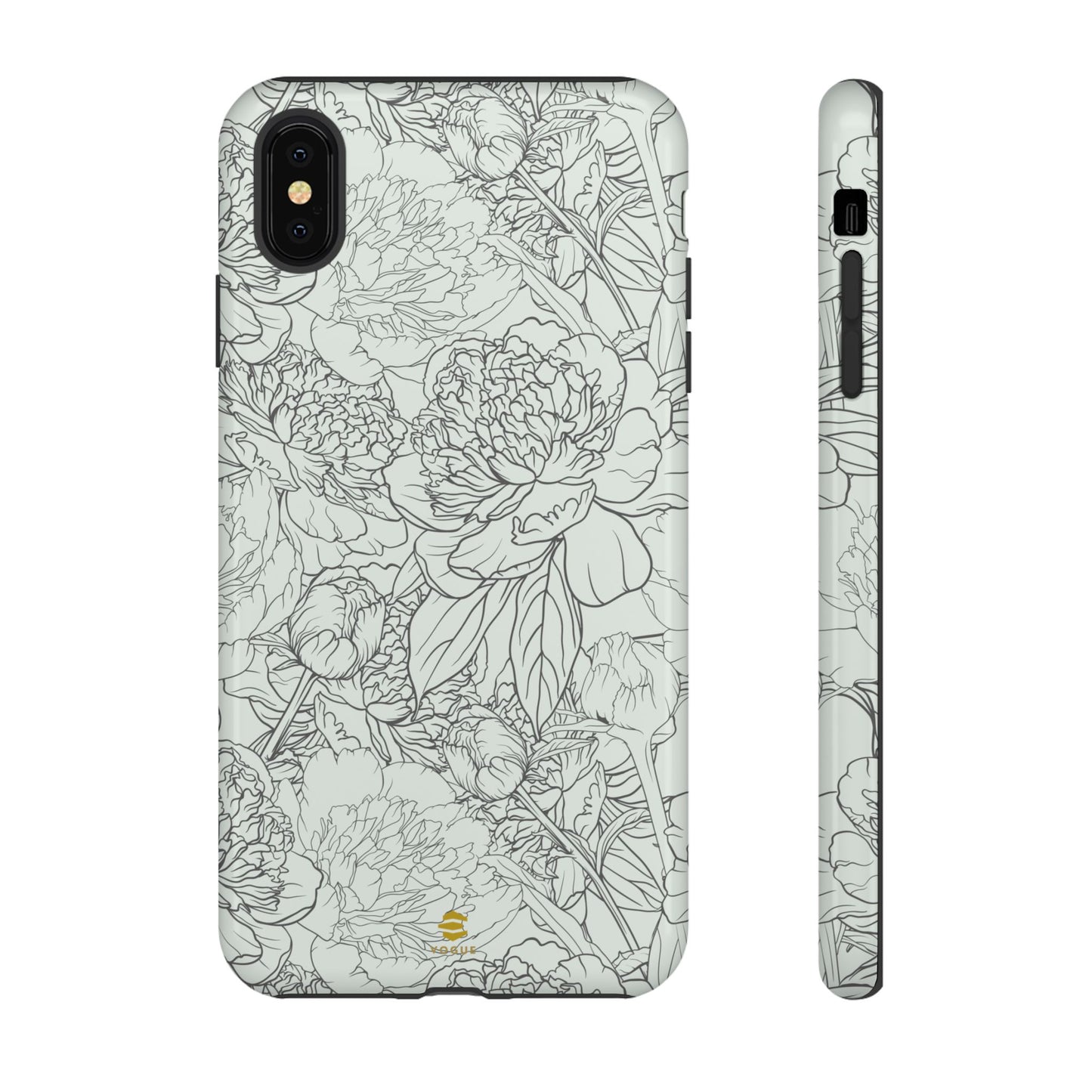 Sage Peony Garden iPhone Case