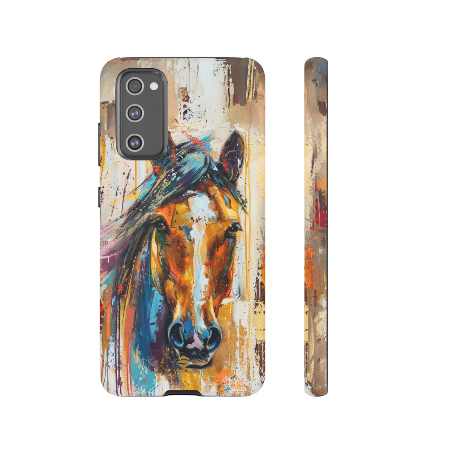 Horse Art Phone Case - Samsung Galaxy - Tough Case - Brown
