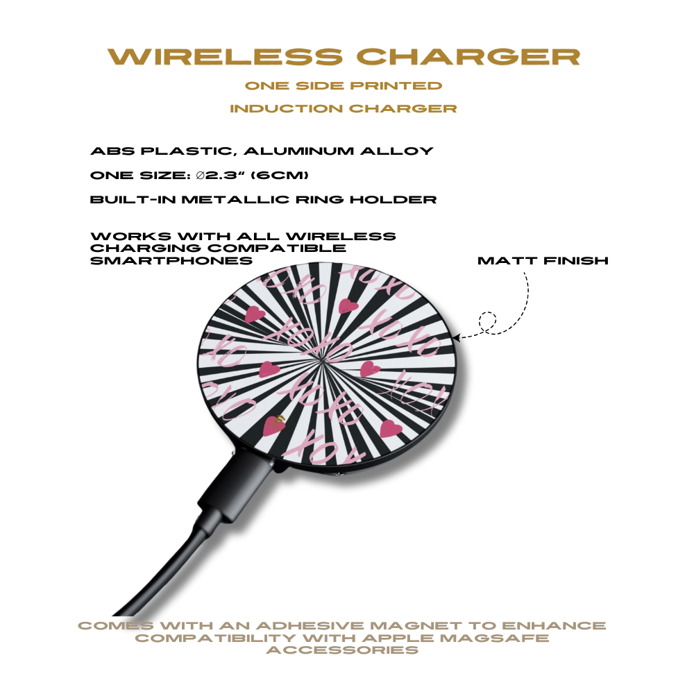 XOXO Funky design - Charger - Valentine's Day Love Gift for Her