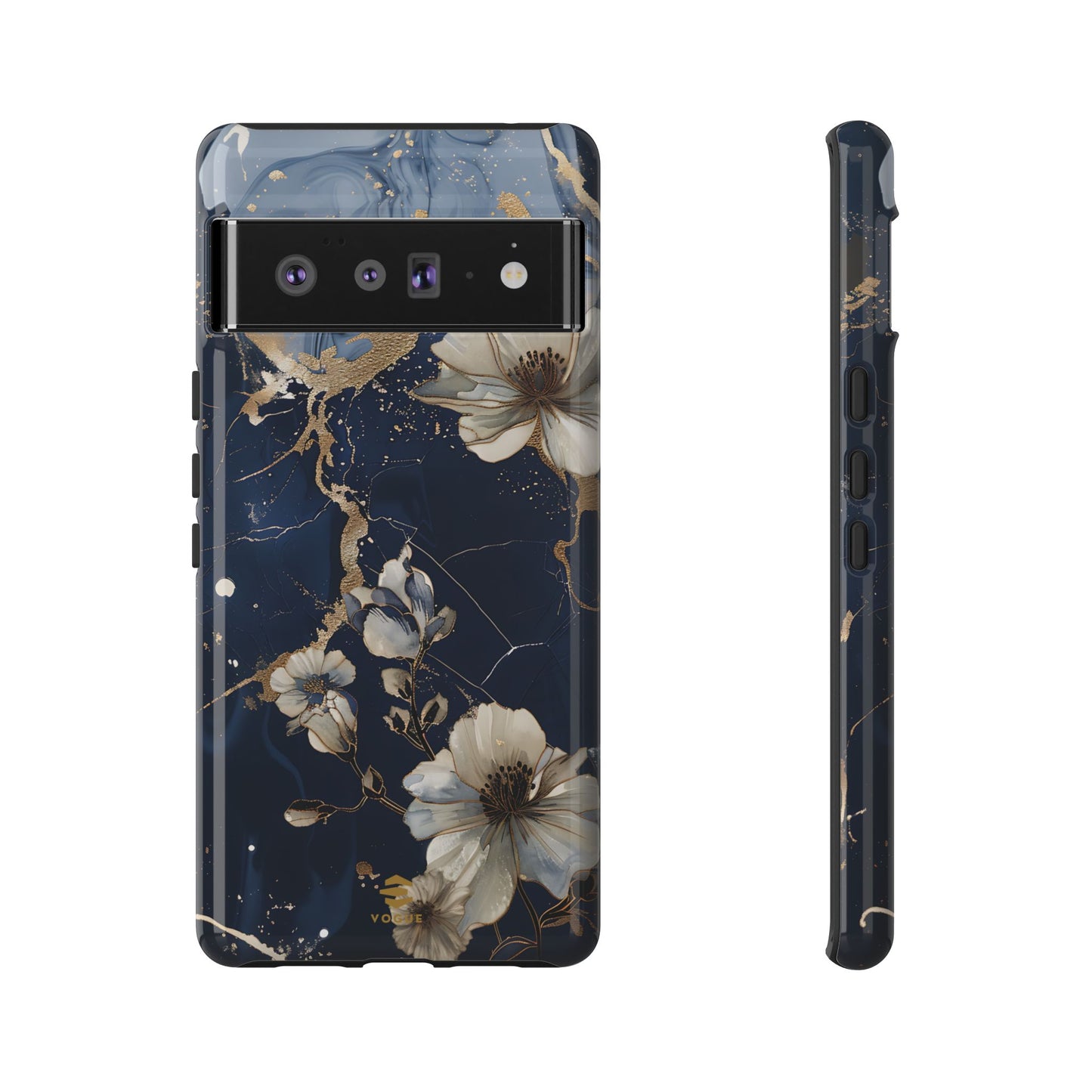 Funda para Google con diseño floral de mármol
