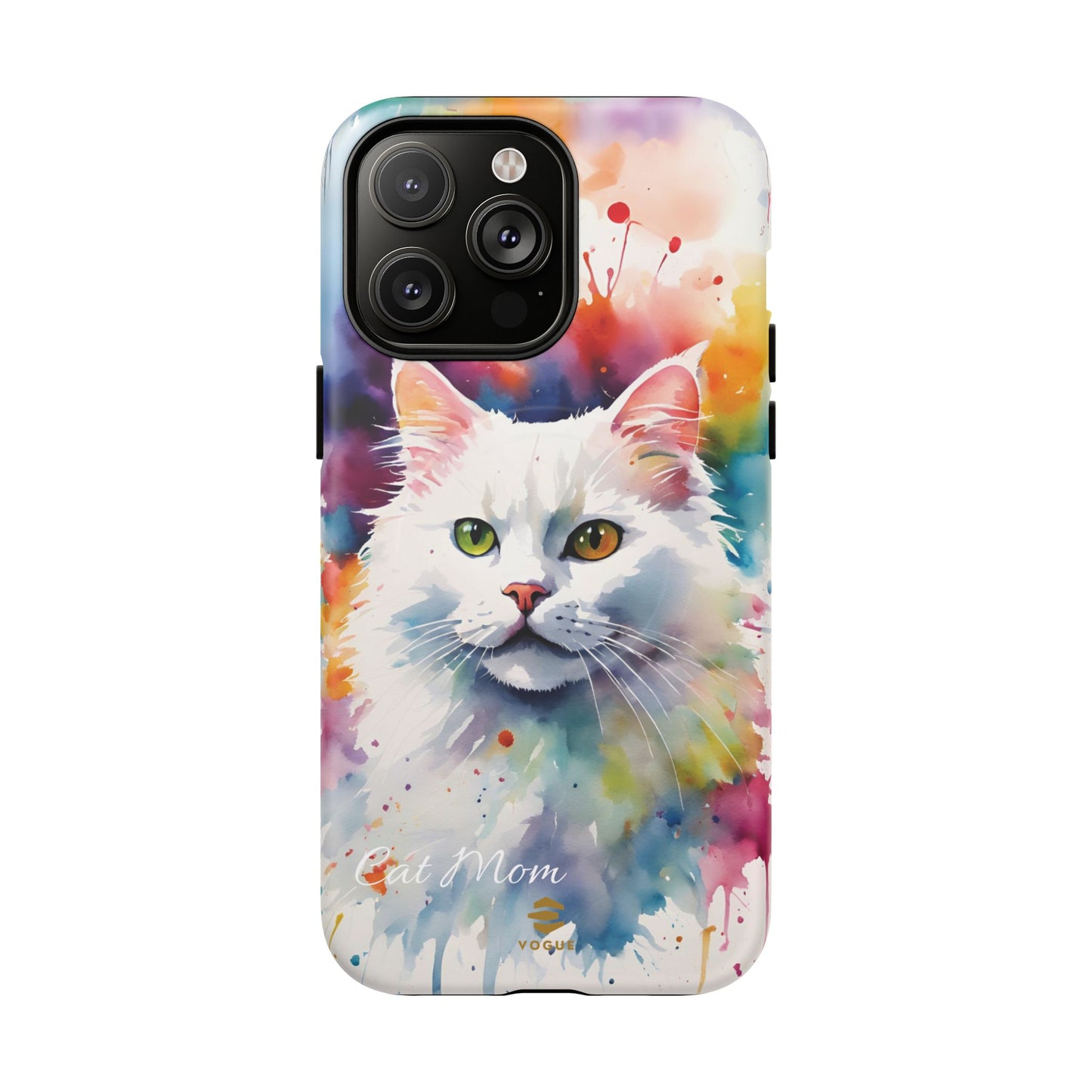 Custom White Cat Magsafe Phone Case