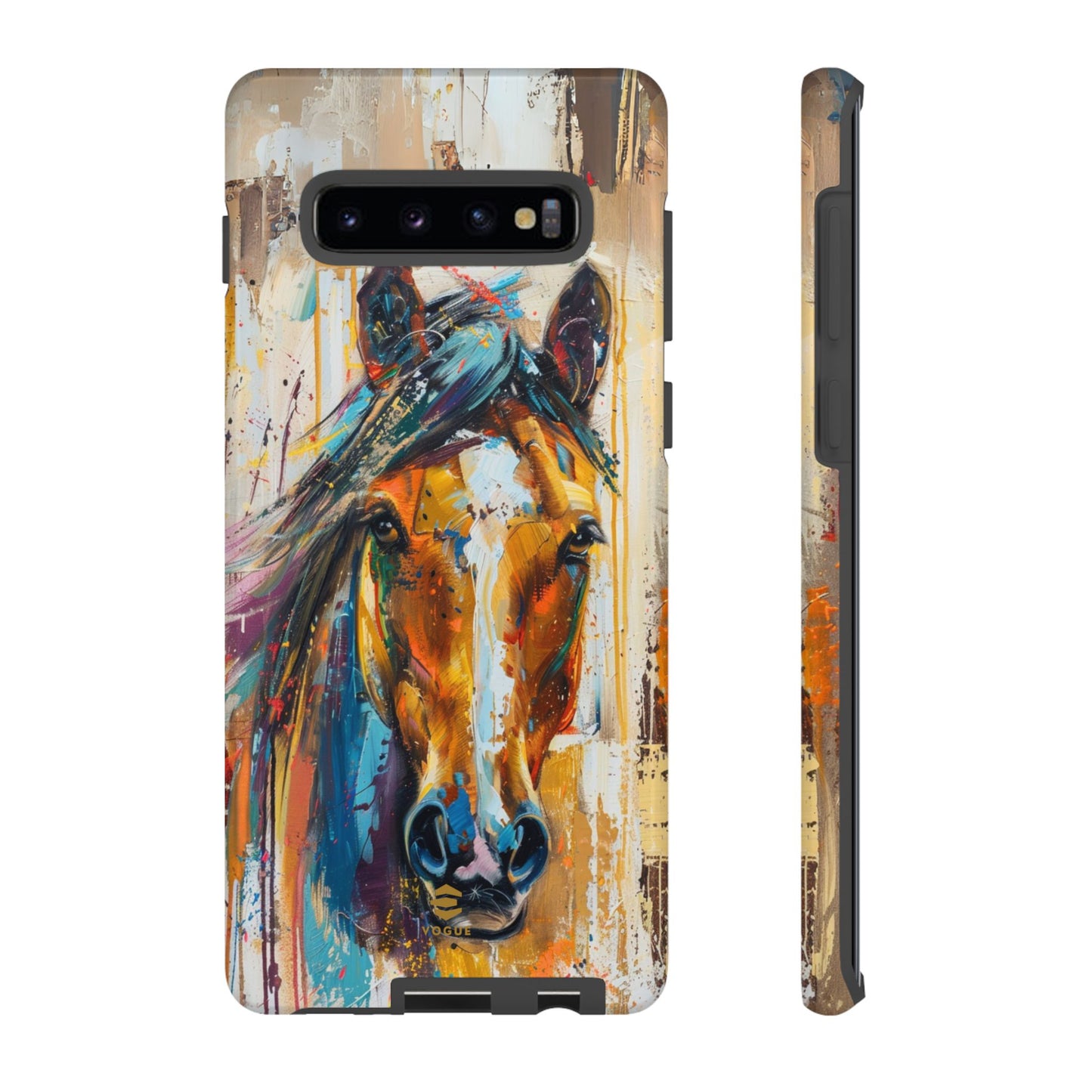 Horse Art Phone Case - Samsung Galaxy - Tough Case - Brown