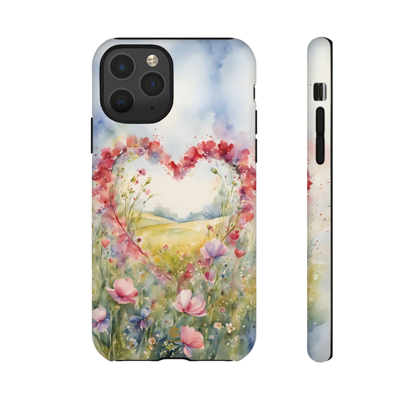 Flower heart iPhone Tough Case