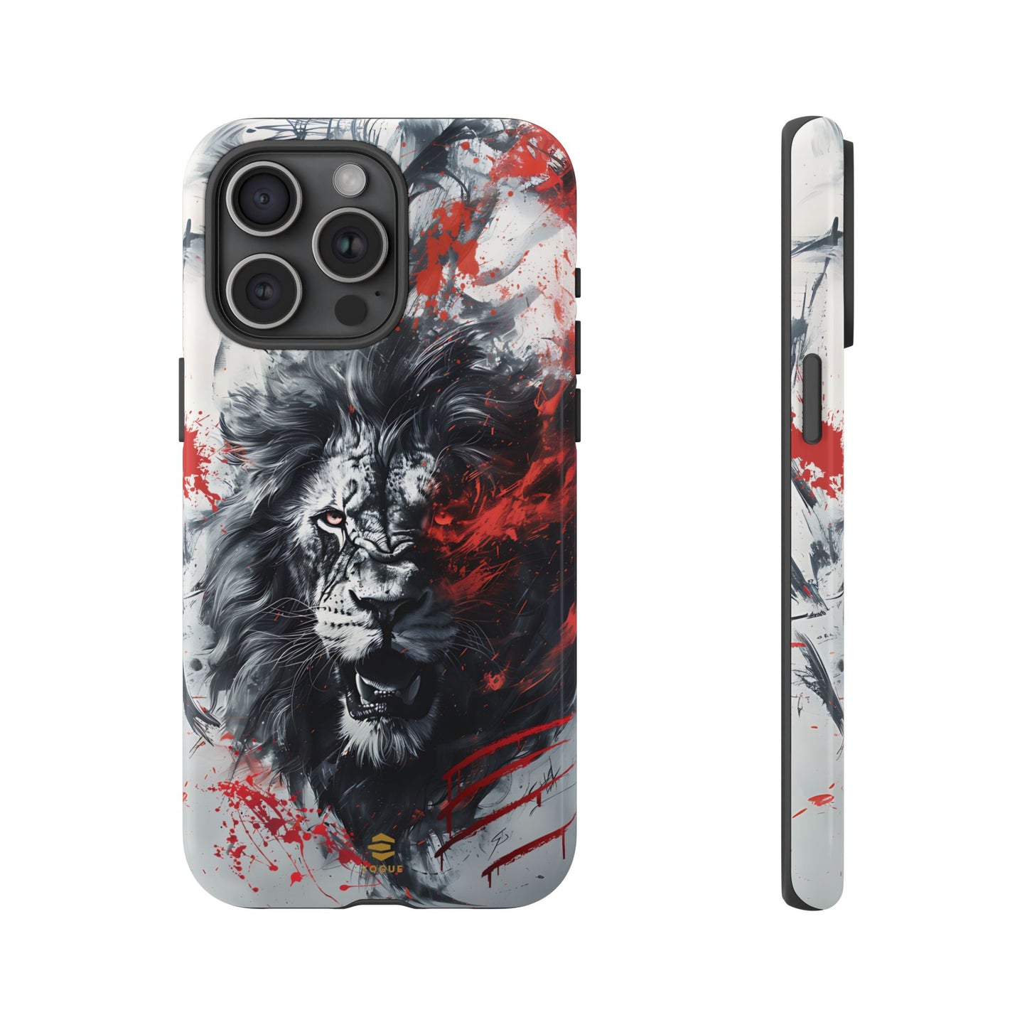 Funda para iPhone con diseño de león rugiente
