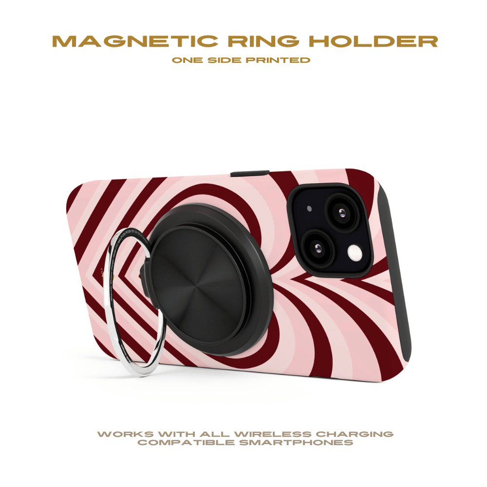 Burgundy Hearts Induction Charger