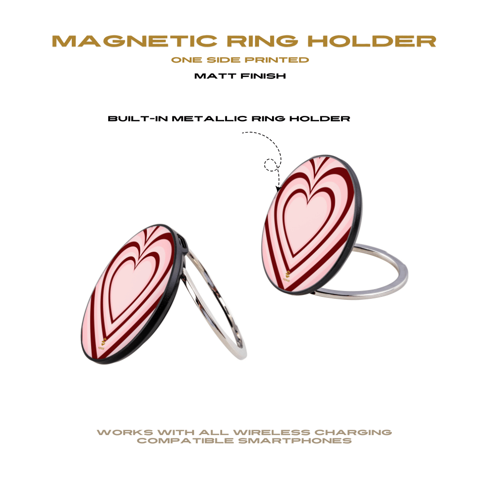 Burgundy Hearts Induction Charger