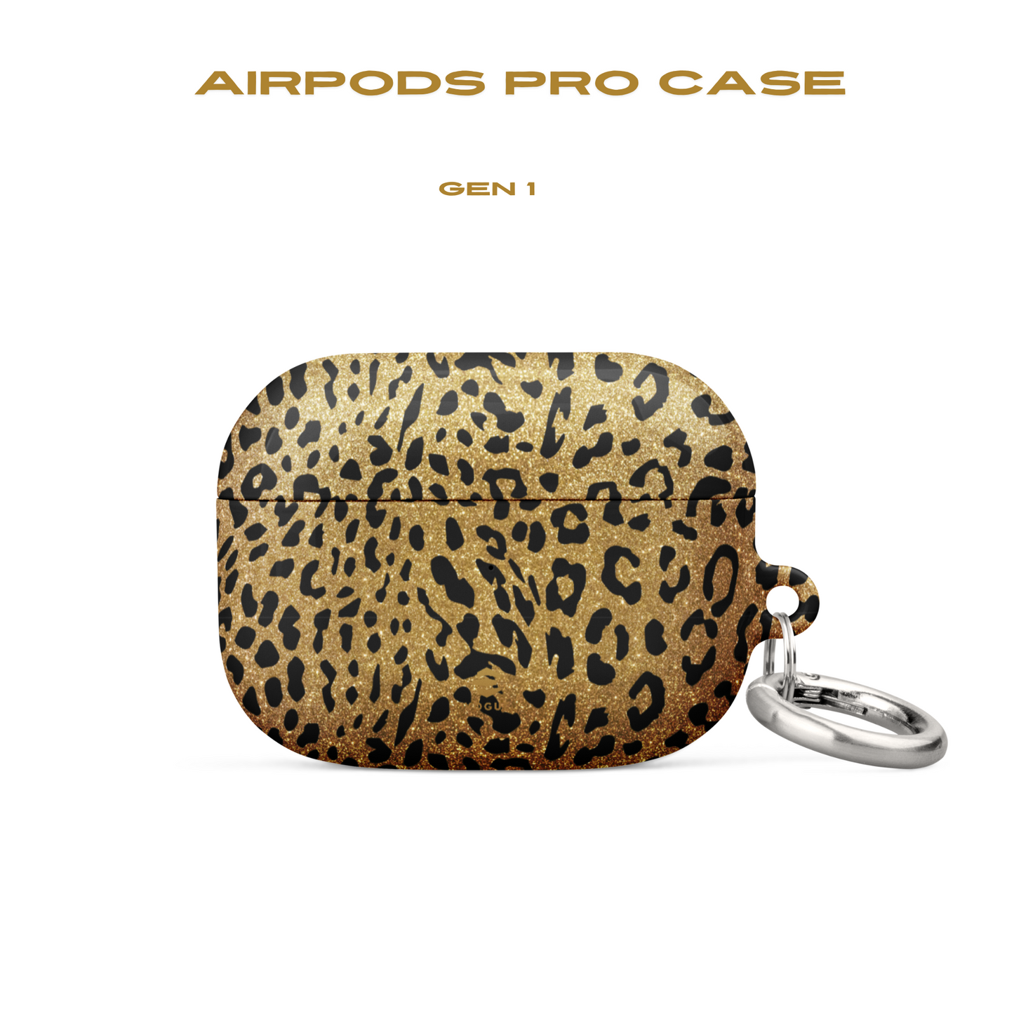 AirPod-Hüllen mit goldenem Leopardenmuster