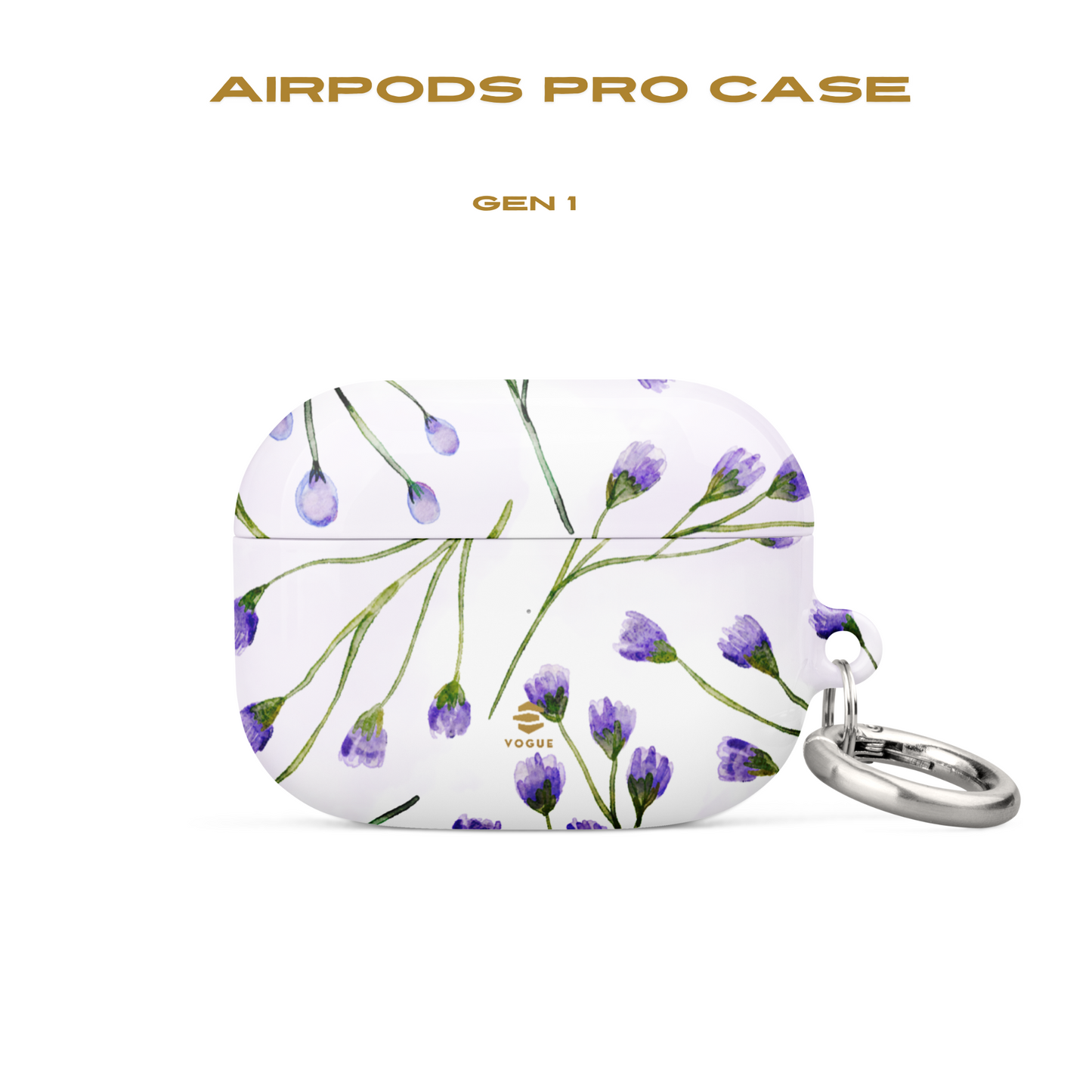 AirPod-Hüllen mit Fliederblütenmotiv