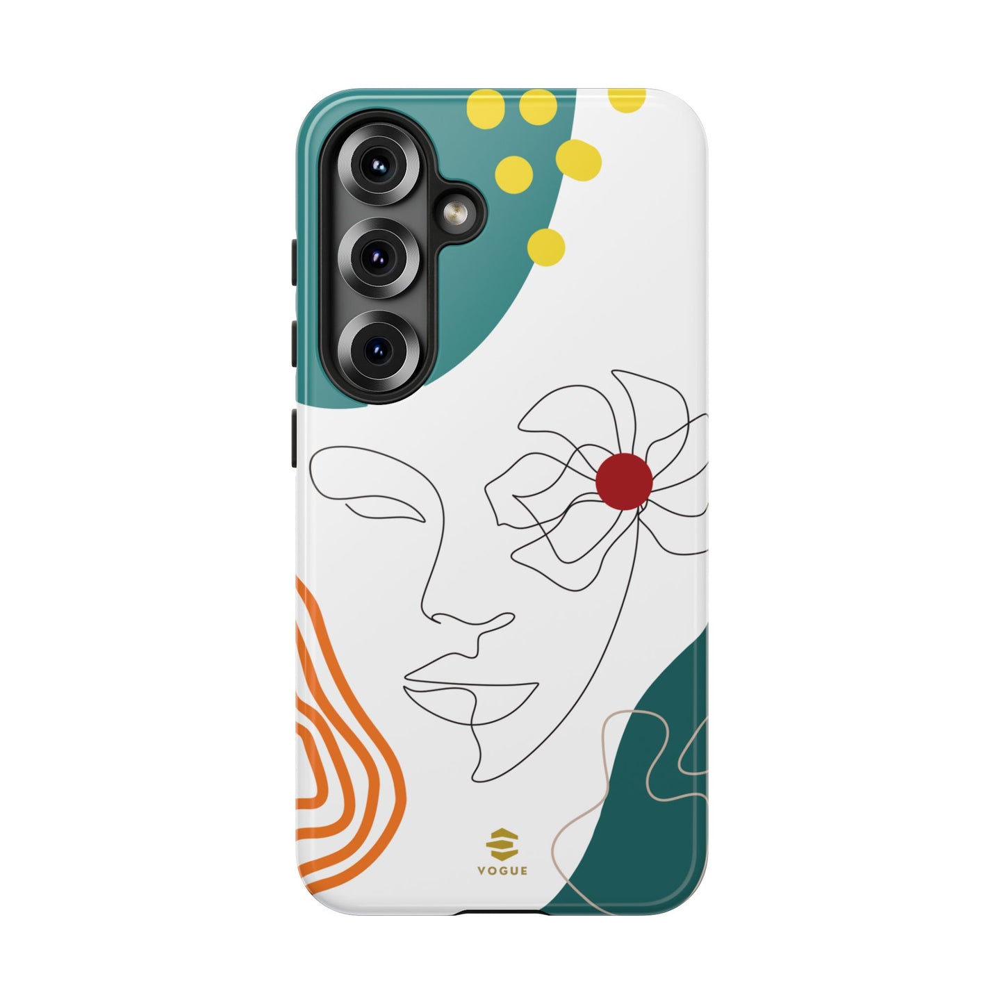 Women Face Line Art Phone Case Samsung