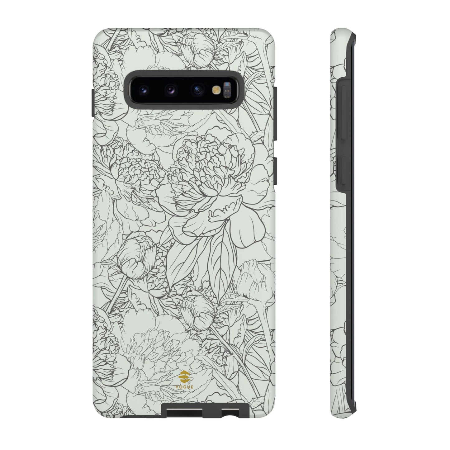 Funda para Samsung con diseño de peonías y salvia