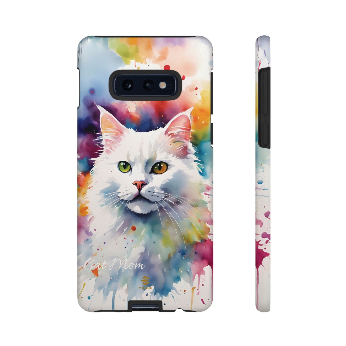 Custom White Cat Samsung Galaxy Tough Phone Case