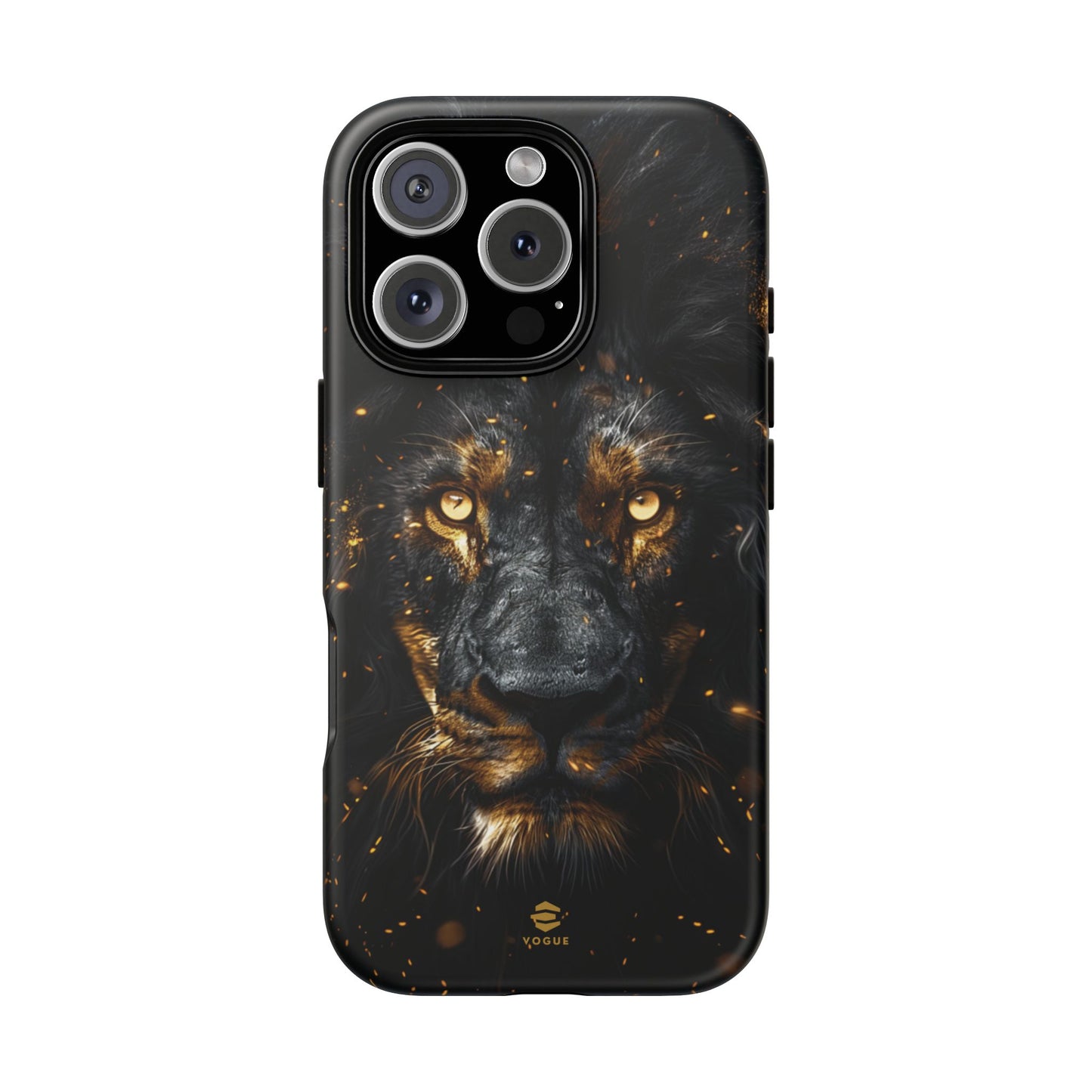 Schwarze Löwenkunst iPhone-Hülle
